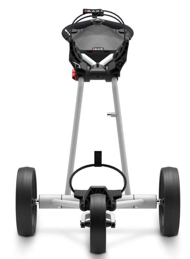 Big Max e-TI elektrický golfový vozík, šedý + baterie, nabíječka, 27+ baterie