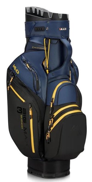 Big Max Dri Lite Silencio 3 cart bag, black/navy/corn