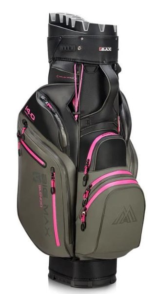 Big Max Dri Lite Silencio 3 cart bag, charcoal/black/fuchsia