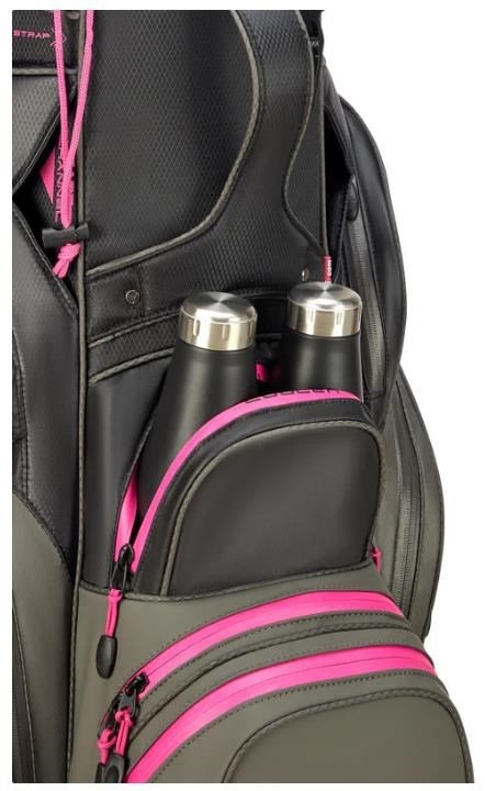 Big Max Dri Lite Silencio 3 cart bag, charcoal/black/fuchsia