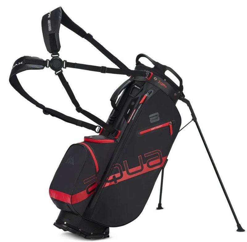 Big Max Aqua Eight H stand bag, černo/červený