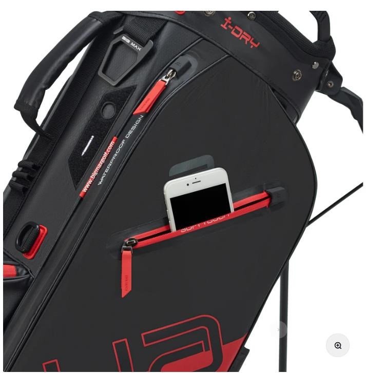Big Max Aqua Eight H stand bag, černo/červený