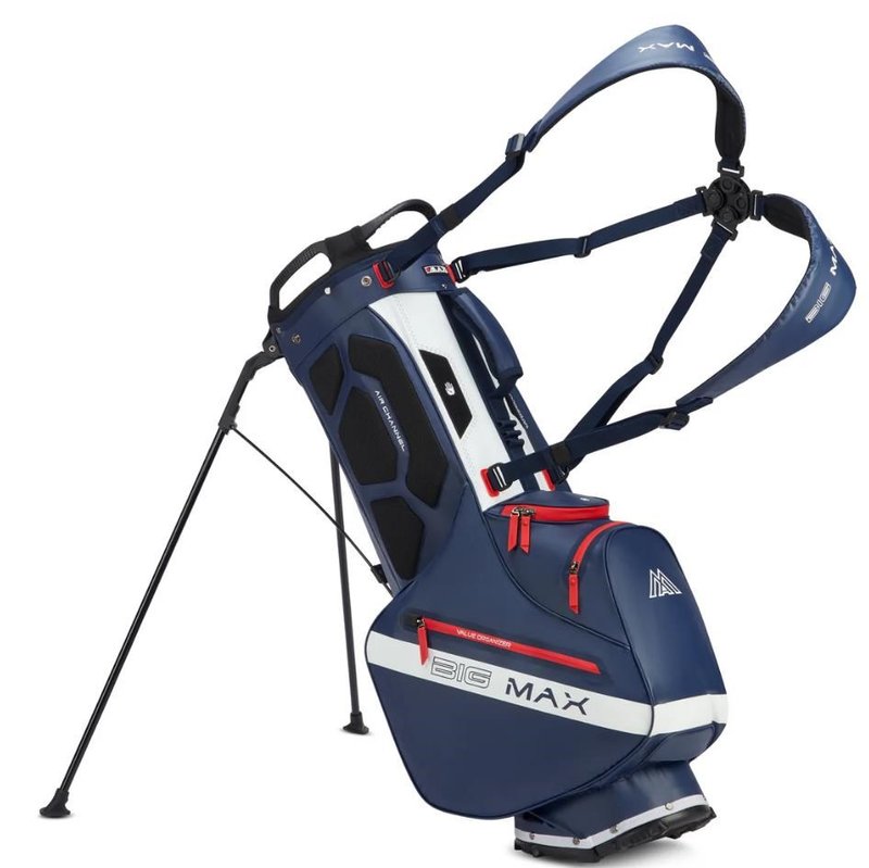Big Max Aqua Eight H stand bag, white/navy/red
