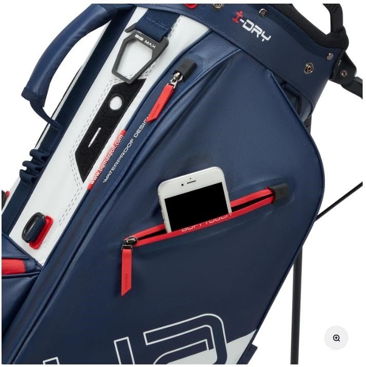 Big Max Aqua Eight H stand bag, white/navy/red