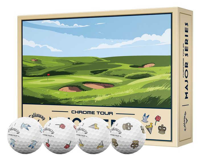 Callaway Limited Edition Chrome Tour Major Series: July Major golfové míčky