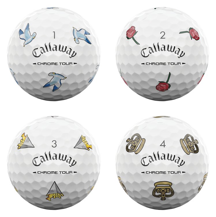 Callaway Limited Edition Chrome Tour Major Series: July Major golfové míčky