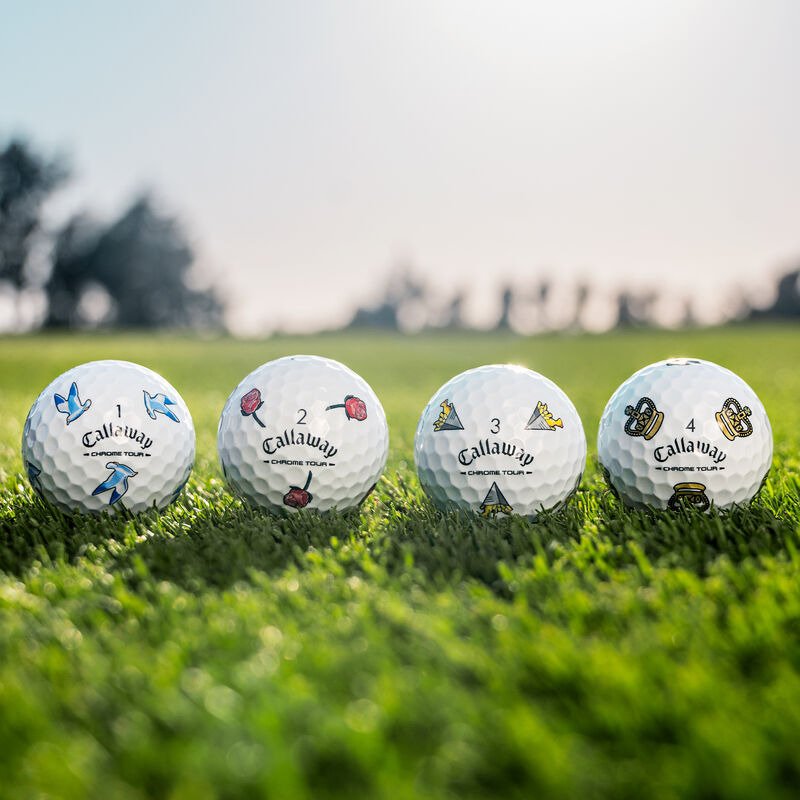 Callaway Limited Edition Chrome Tour Major Series: July Major golfové míčky