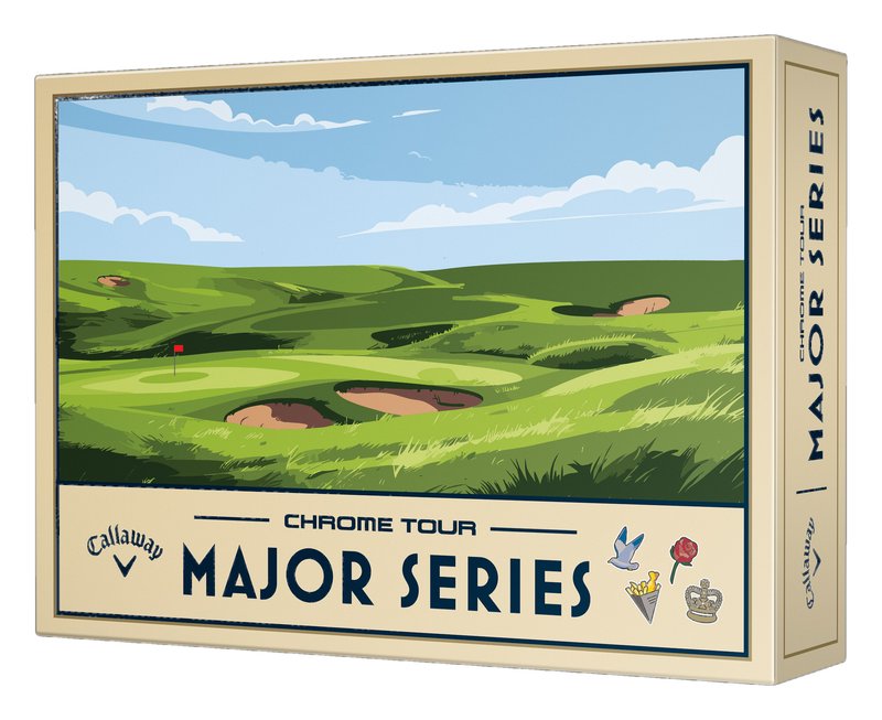 Callaway Limited Edition Chrome Tour Major Series: July Major golfové míčky