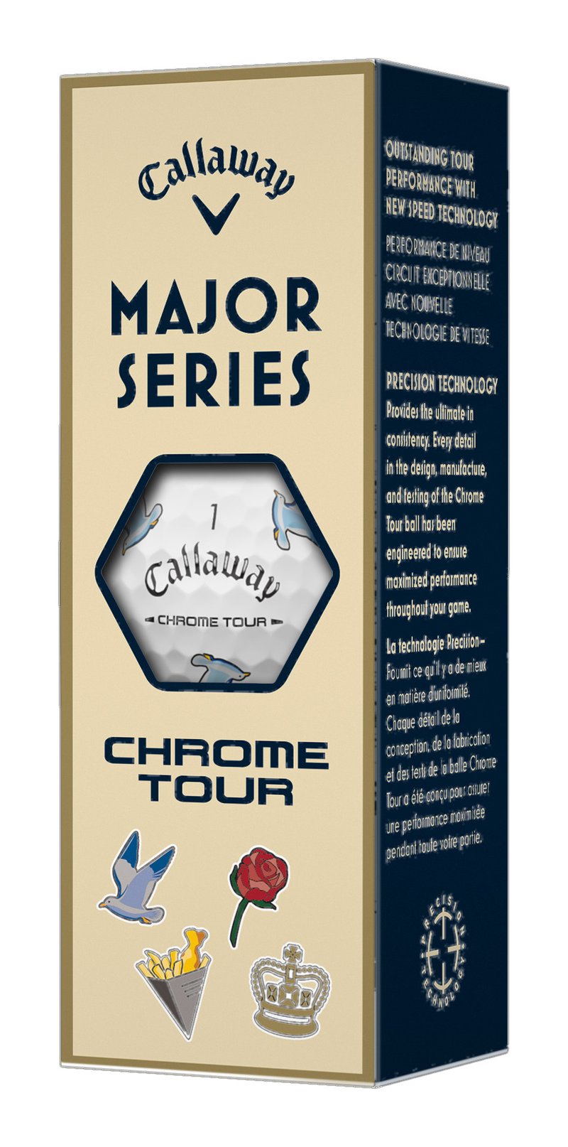 Callaway Limited Edition Chrome Tour Major Series: July Major golfové míčky