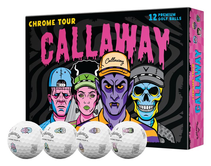 Callaway Chrome Tour Truvis golfové míčky, Halloween