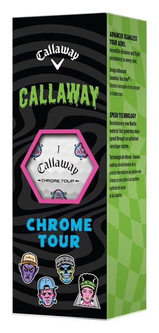 Callaway Chrome Tour Truvis golfové míčky, Halloween