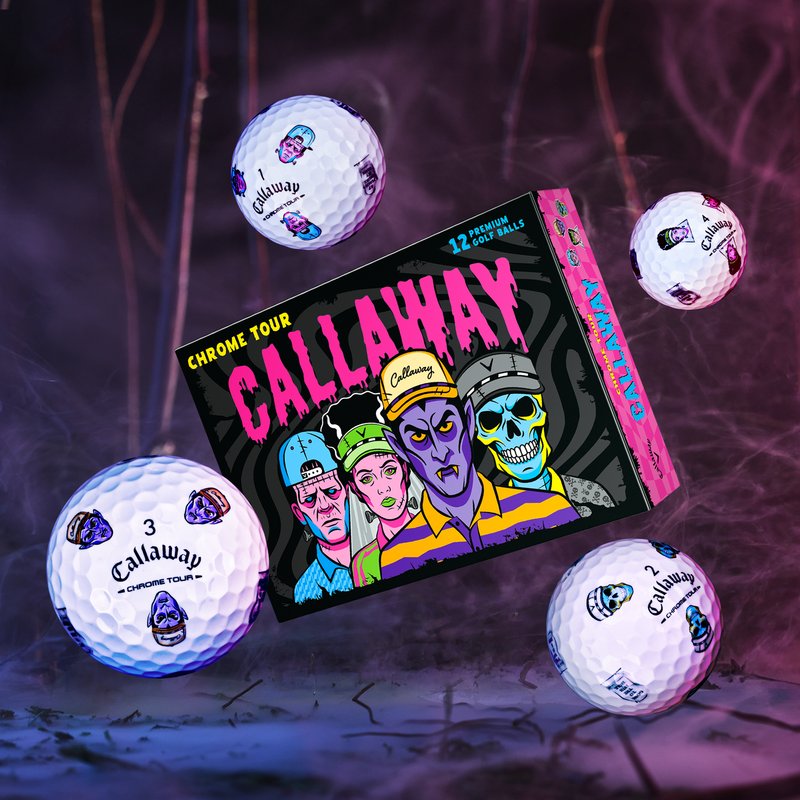 Callaway Chrome Tour Truvis golfové míčky, Halloween