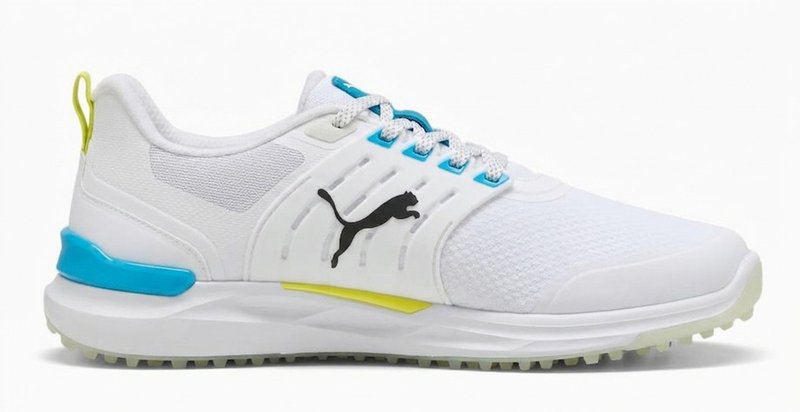 Puma Ignite Elevate 2 pánské golfové boty, white/speed blue/apple spritz
