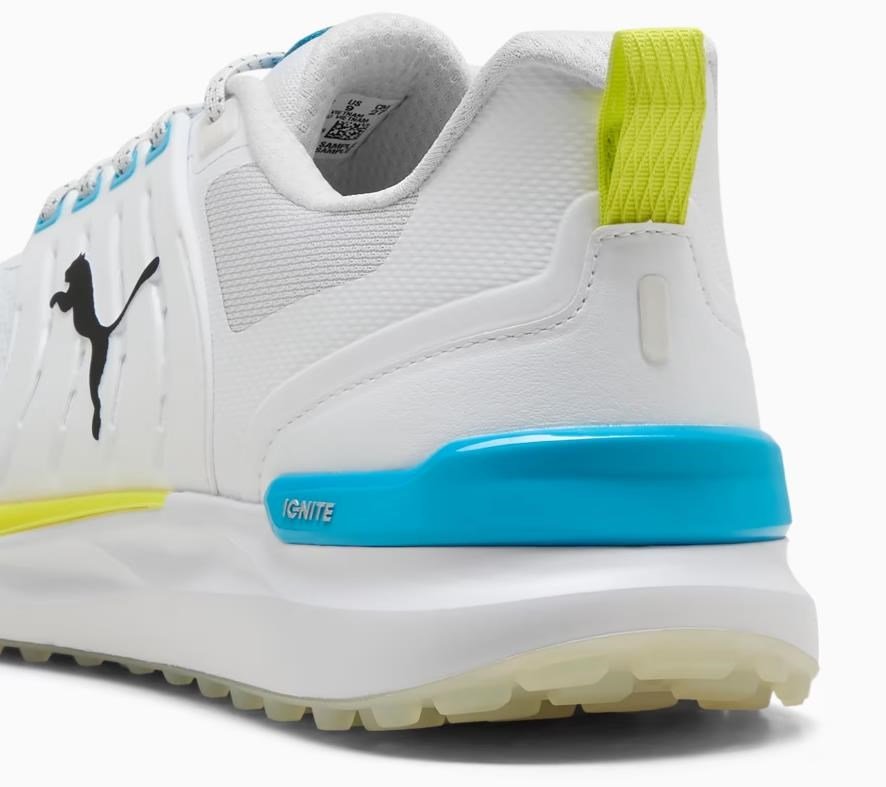 Puma Ignite Elevate 2 pánské golfové boty, white/speed blue/apple spritz