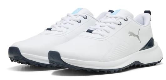 Puma Fusion Grip 6 Evo pánské golfové boty, bílo/šedé