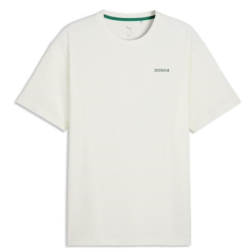 Puma 30904 T-Shirt pánské polo, bílo/zelené