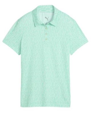 Puma Cloudspun Wavey dámské polo, mint jelly