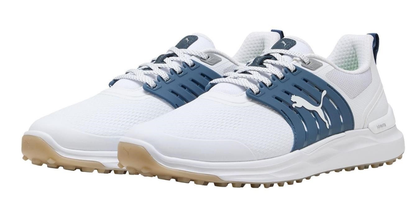 Puma Ignite Elevate 2 pánské golfové boty, bílo/modré