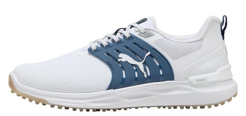 Puma Ignite Elevate 2 pánské golfové boty, bílo/modré