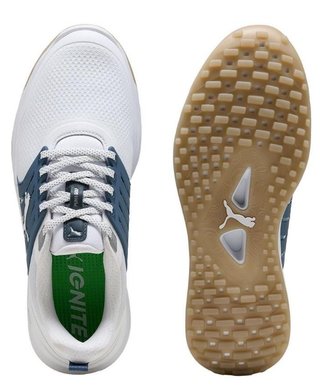 Puma Ignite Elevate 2 pánské golfové boty, bílo/modré