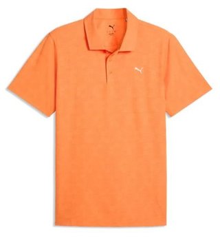 Puma Mattr Deco Jacquard pánské polo, oranžové