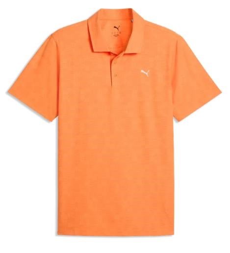 Puma Mattr Deco Jacquard pánské polo, oranžové