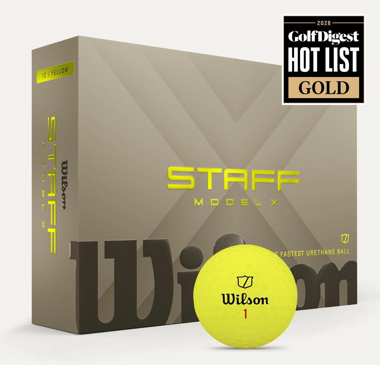 Wilson Staff Model X golfové míčky, žluté