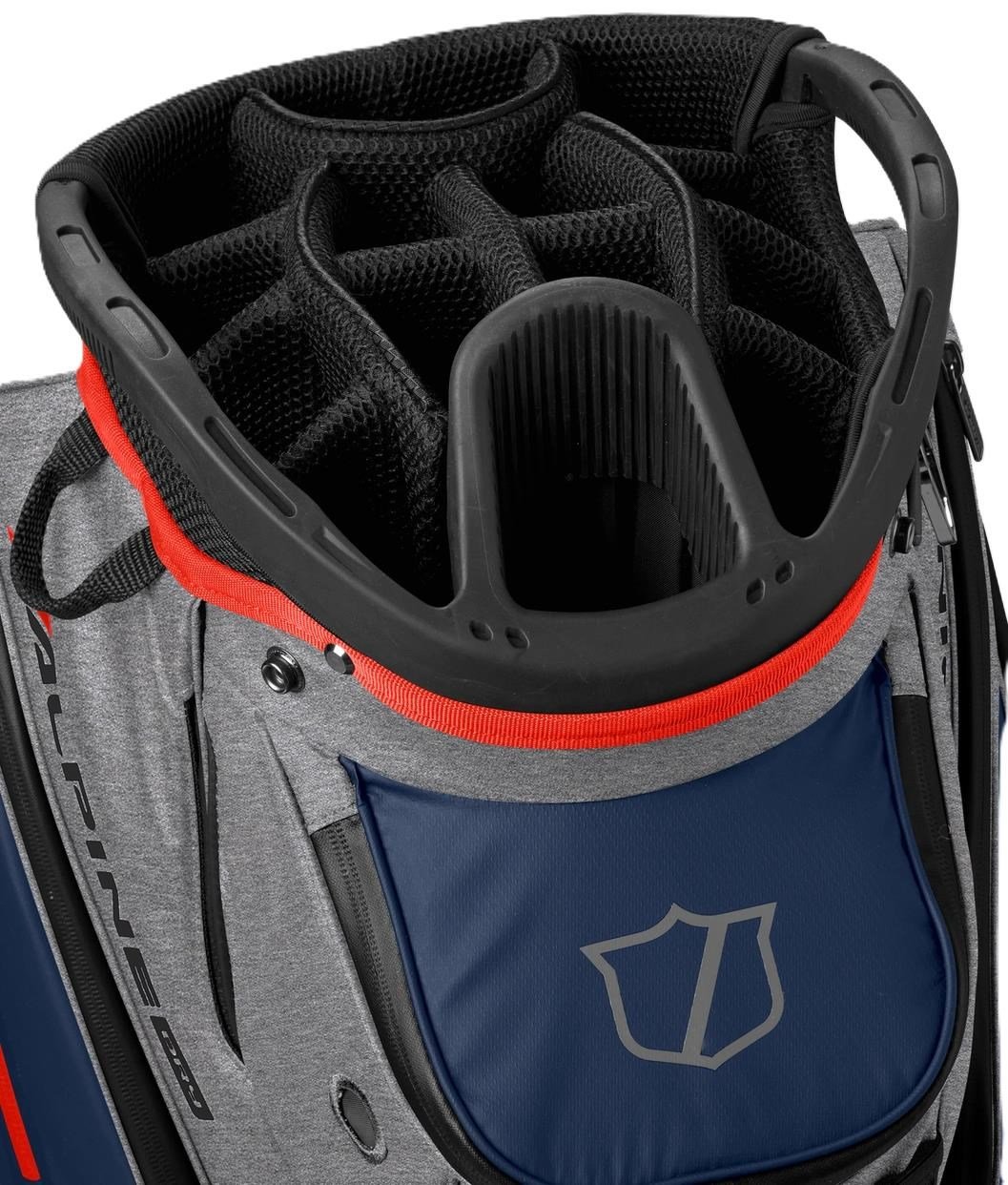 Wilson Alpine Dry cart bag, šedo/modro/červený