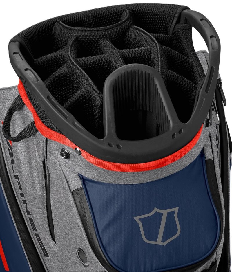 Wilson Alpine Dry cart bag, šedo/modro/červený