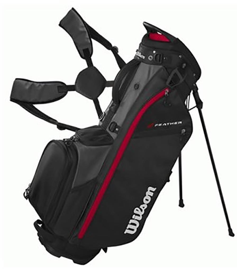 Wilson Feather stand bag, černo/šedo/červený