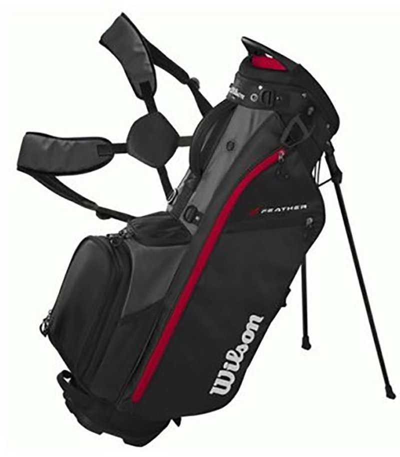Wilson Feather stand bag, černo/šedo/červený