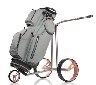 JuCad Phantom Titan Rosé eX 3.0 elektrický vozík + carry bag, růžový