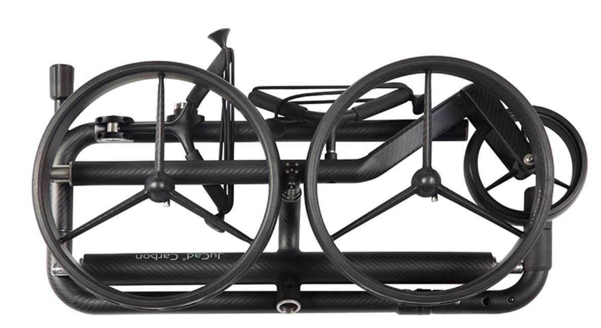 JuCad Carbon Travel Nero SV 3.0 elektrický vozík, černý