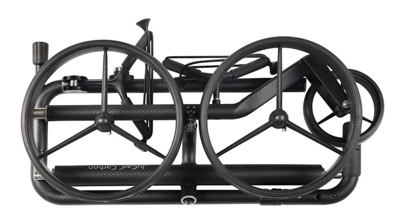 JuCad Carbon Travel Nero SV 3.0 elektrický vozík, černý
