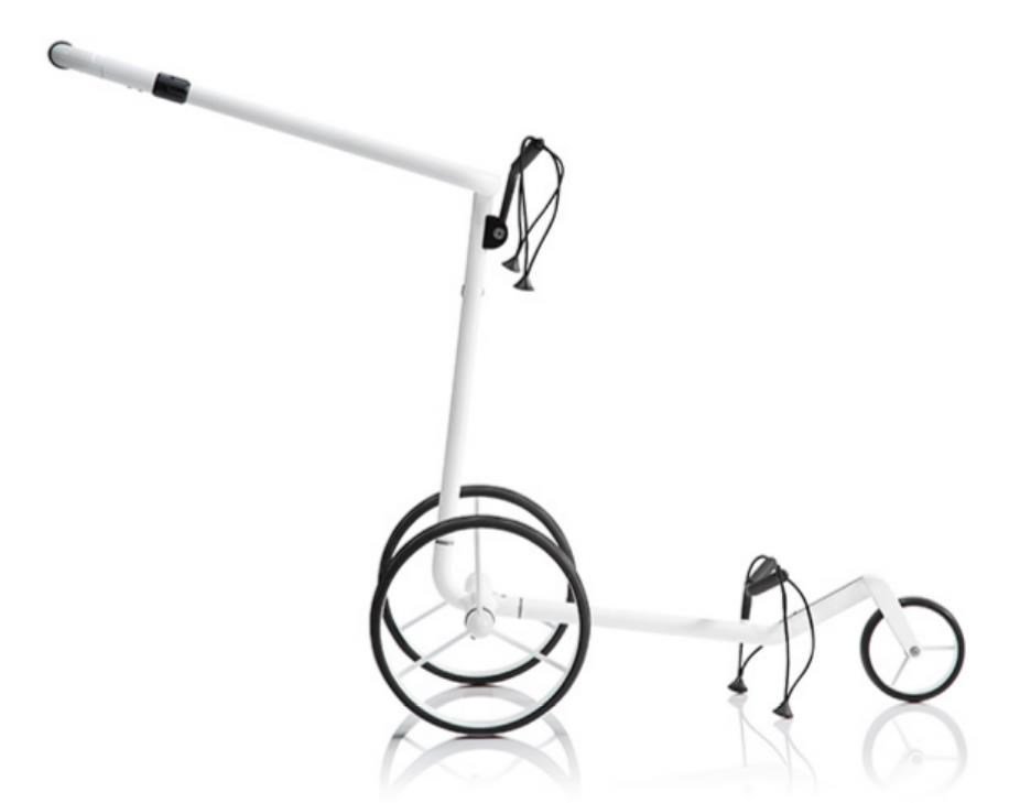 JuCad Carbon Travel Bianco SV 3.0 elektrický vozík, bílý