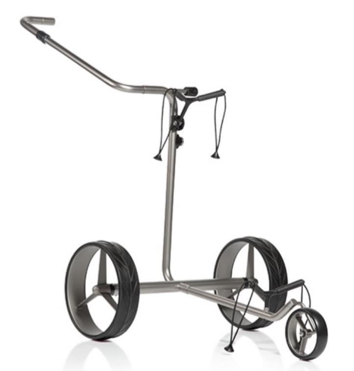 JuCad drive Stainless Steel 3.0 elektrický vozík, stříbrný