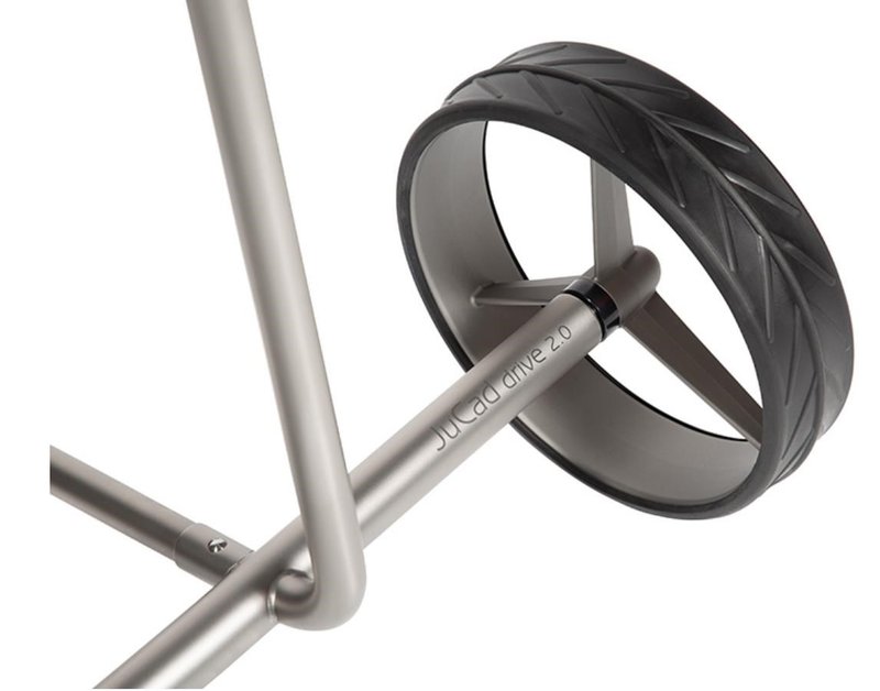 JuCad drive Stainless Steel 3.0 elektrický vozík, stříbrný