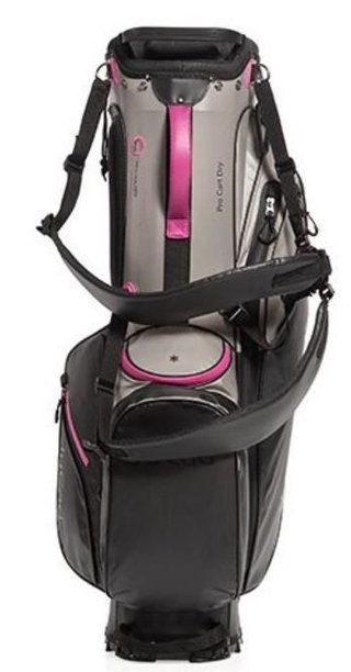 JuCad Bag 3in1 Pro Dry cart bag, černo/šedo/růžový
