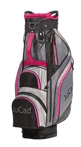 JuCad Sportine cart bag, černo/šedo/růžový