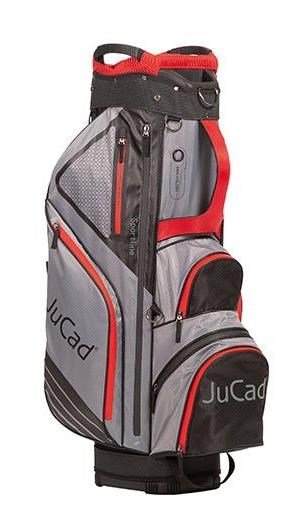JuCad Sportine cart bag, černo/šedo/červený
