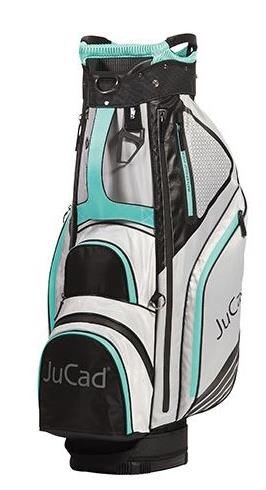 JuCad Sportine cart bag, černo/šedý/tyrkysová