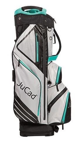 JuCad Sportine cart bag, černo/šedý/tyrkysová