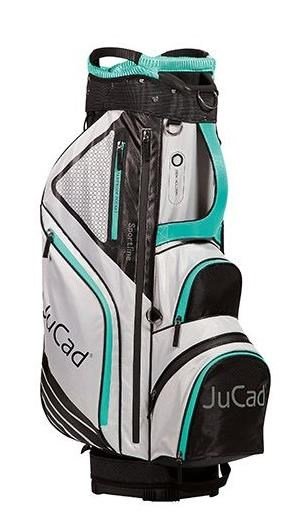 JuCad Sportine cart bag, černo/šedý/tyrkysová