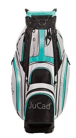 JuCad Sportine cart bag, černo/šedý/tyrkysová
