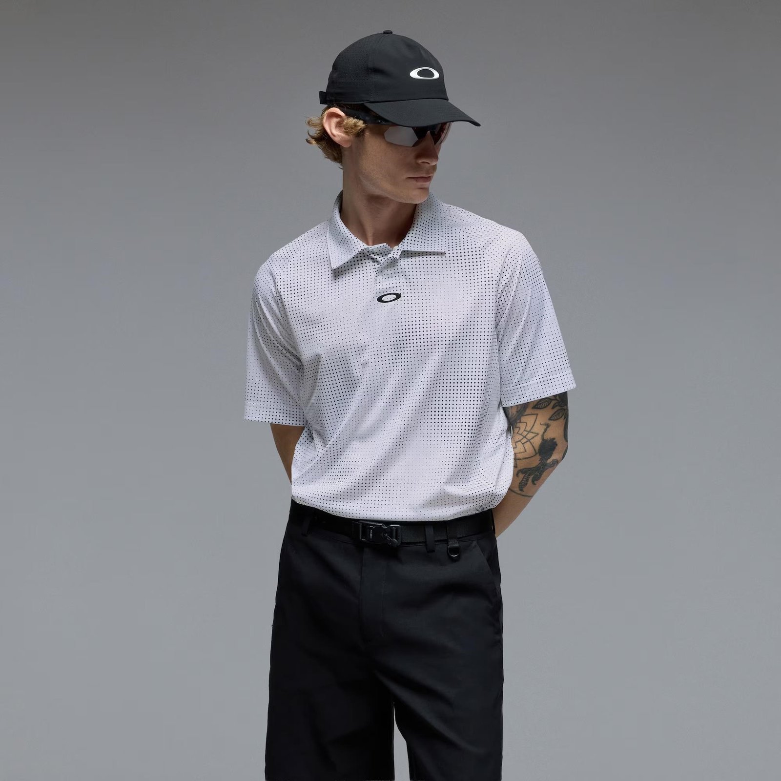 Oakley C1 Overcast pánské polo, bílé