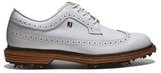 FootJoy Premiere Series Marquis mens golf shoes, white/brown