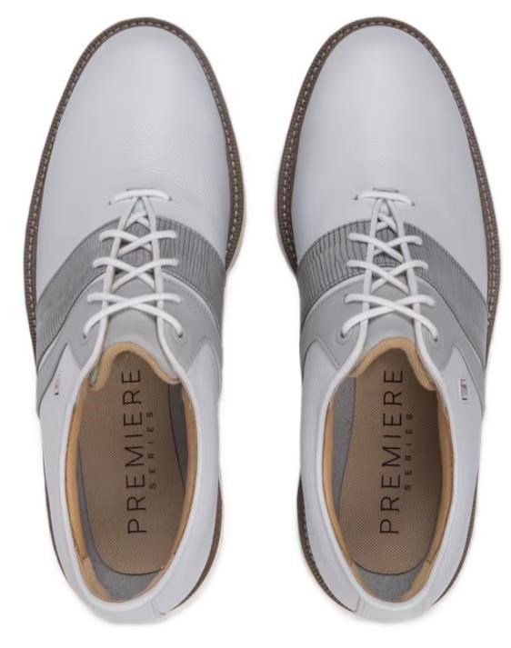 FootJoy Premiere Series Packard pánské golfové boty, bílo/šedé