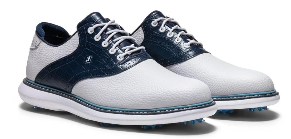 FootJoy Traditions pánské golfové boty, bílo/modré