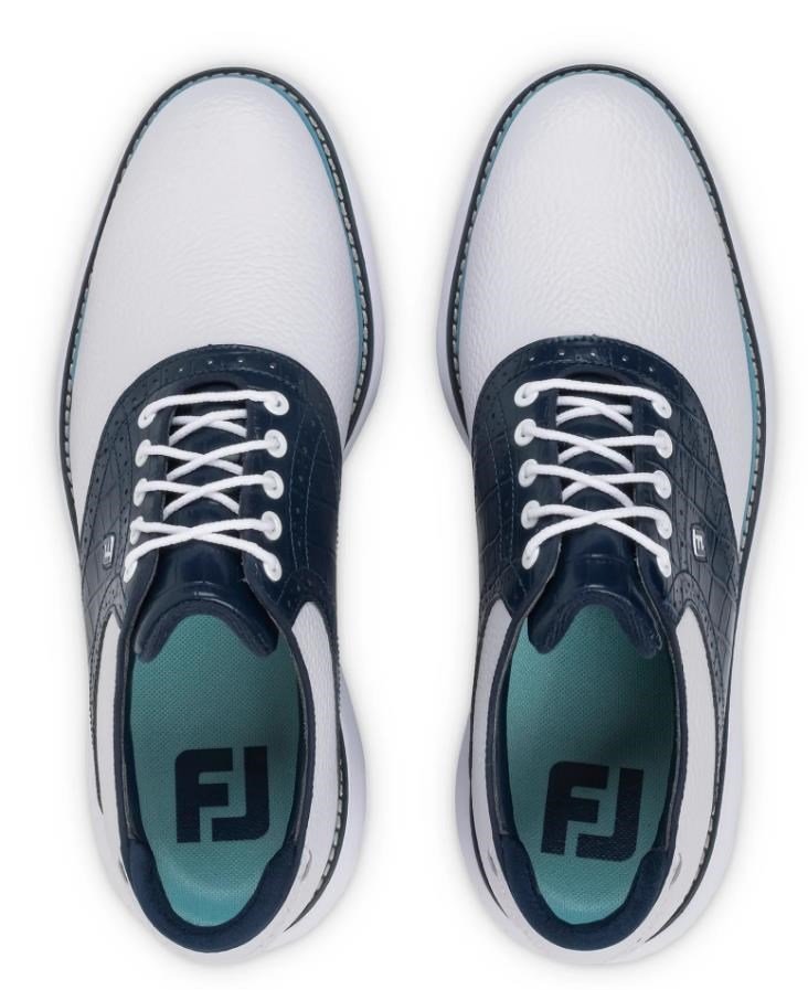 FootJoy Traditions pánské golfové boty, bílo/modré