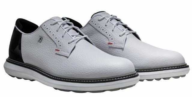 FootJoy Traditions Spikeless pánské golfové boty, bílo/černé